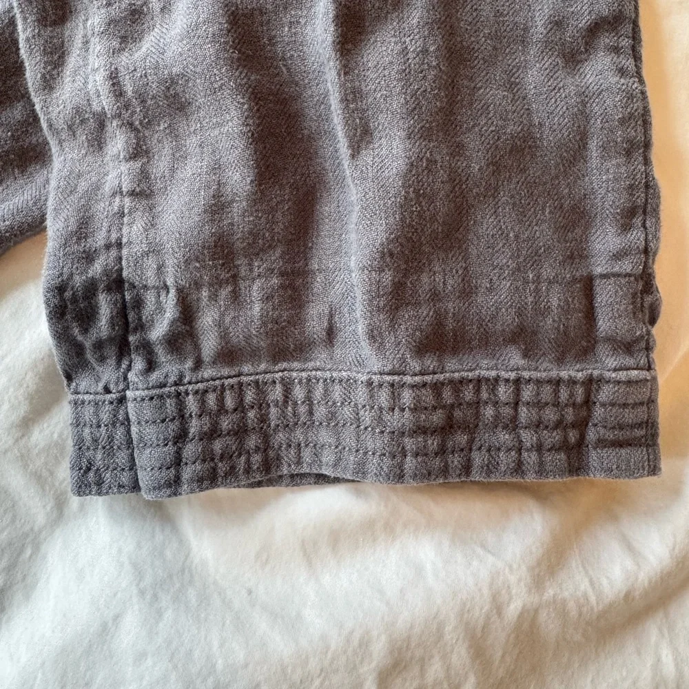 Abercrombie & Fitch Rustin Athletic Slim 100% Linen Pants Grey 30x30